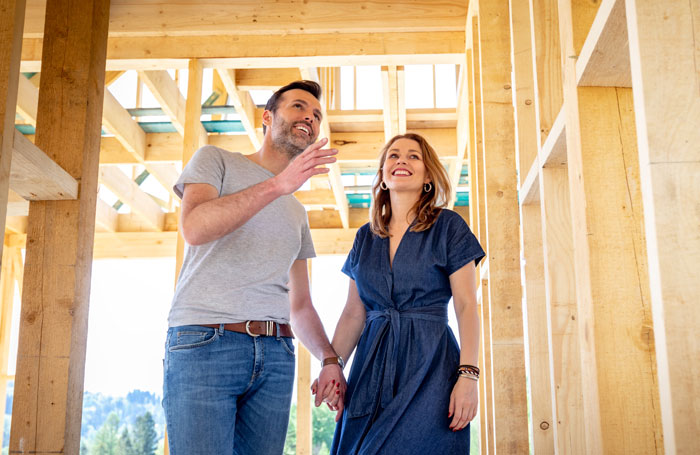 couple building home